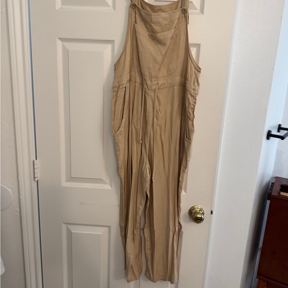 LuLaRoe Tan Jumpsuit Relaxed Fit Sleeveless - Picture 1 of 3